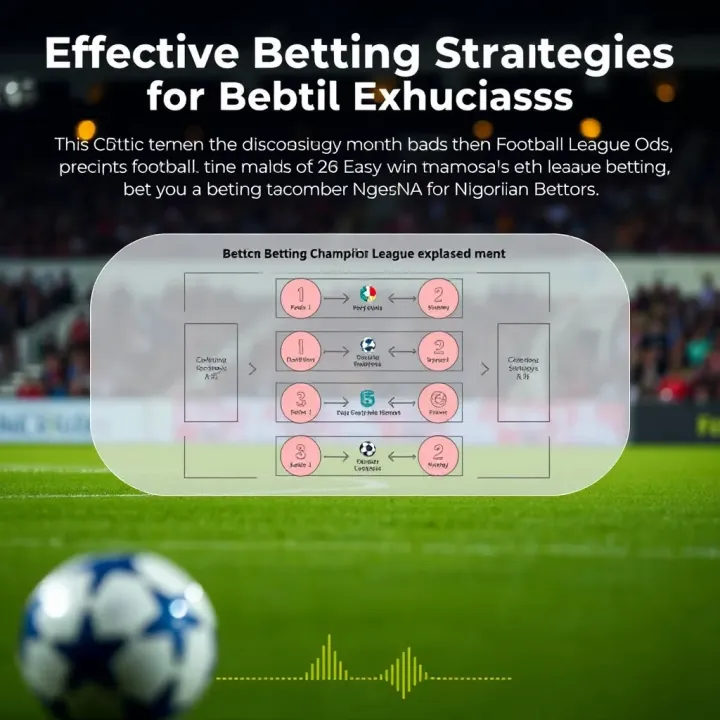 Diagram illustrating betting strategies tailored for Nigerian football betting markets