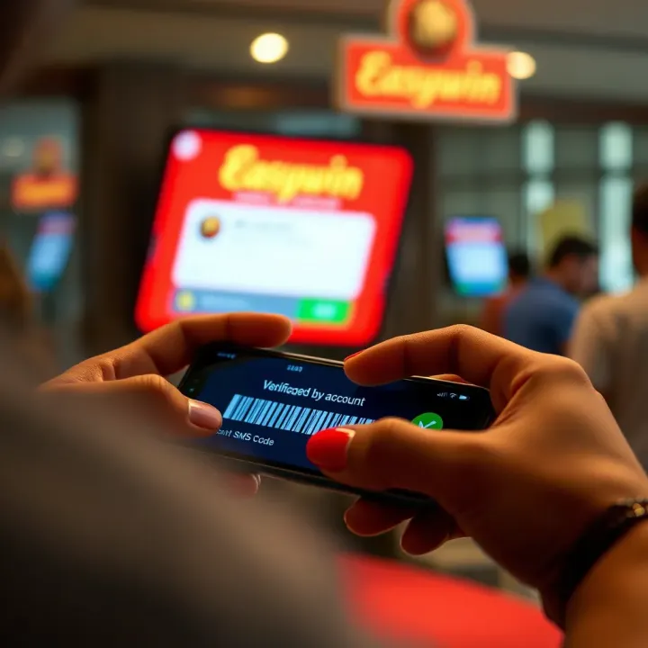 Secure verification of Easywin account through SMS code