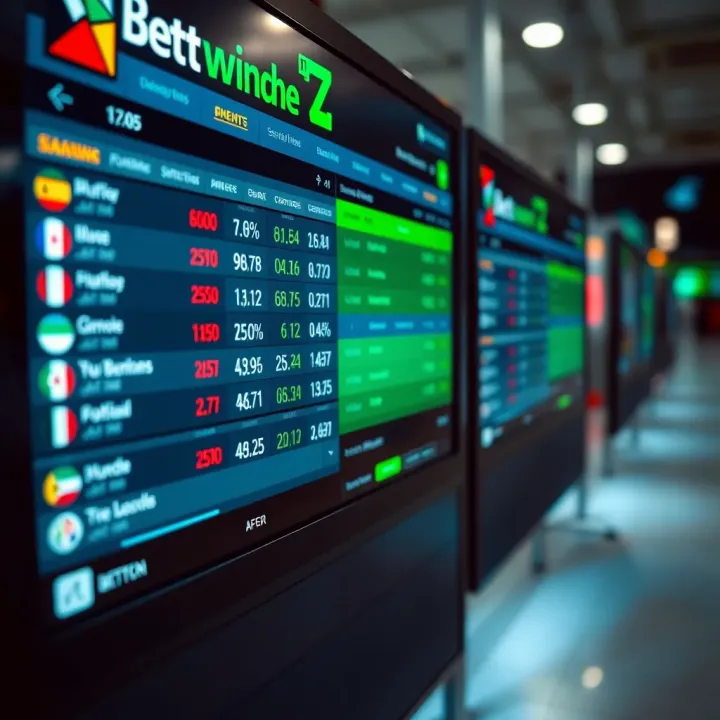 Close-up of a digital betting platform interface showing odds and match statistics for upcoming AFCON games