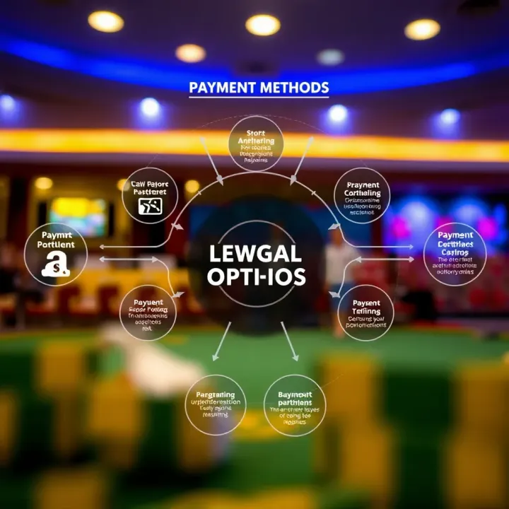 Diagram illustrating payment options and legal considerations for Nigerian players