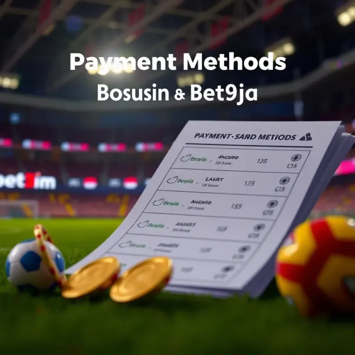 Overview of payment methods and bonus offers available on Easywin and Bet9ja