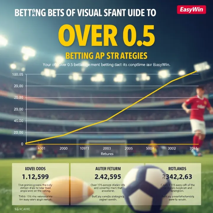 Graph depicting betting odds and potential returns for over 0.5 EasyWin bets