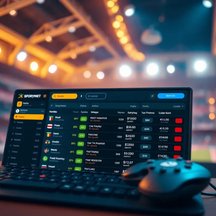 Easywin platform interface showcasing betting options and odds