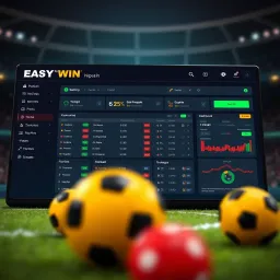 Easywin Platform for Accurate NPFL Predictions Dashboard interface displaying Easywin platform with betting predictions and risk management tools