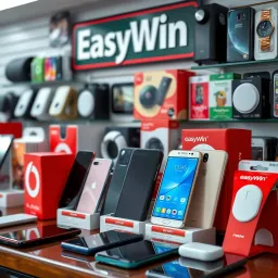 EasyWin Mobile Shop Product Range Display of various mobile phones and accessories available at EasyWin Mobile Shop in Nigeria