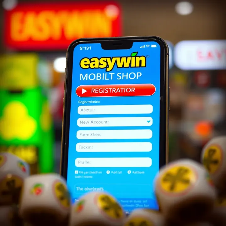 Registration form for creating a new account on the Easywin mobile platform