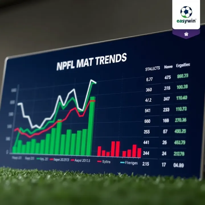 Graph showing trends and statistics for Nigerian Professional Football League matches