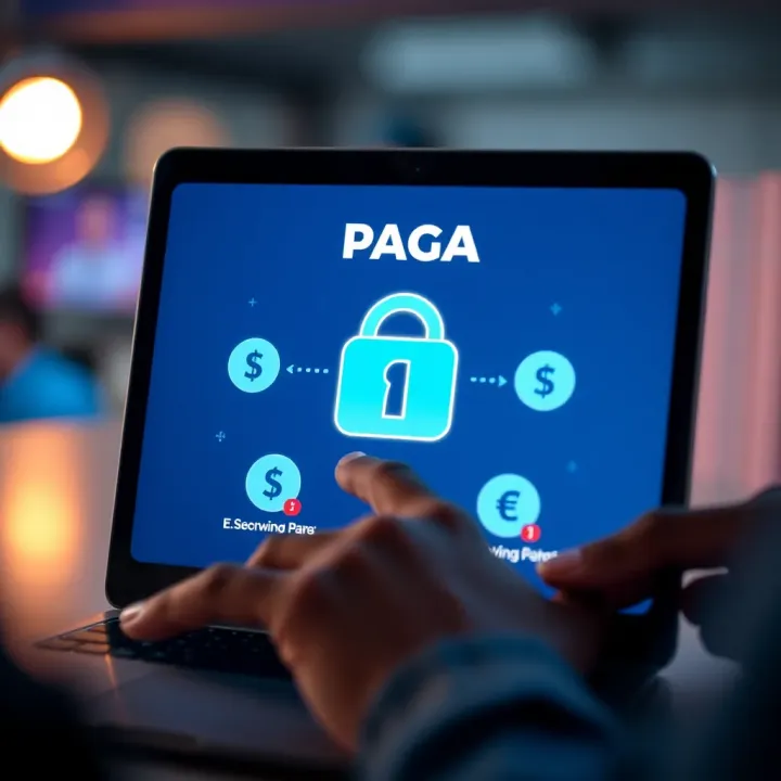 Ensuring Safe and Smooth Withdrawals on Easywin Paga Secure online transaction on Nigerian betting platform with currency icons and mobile wallet