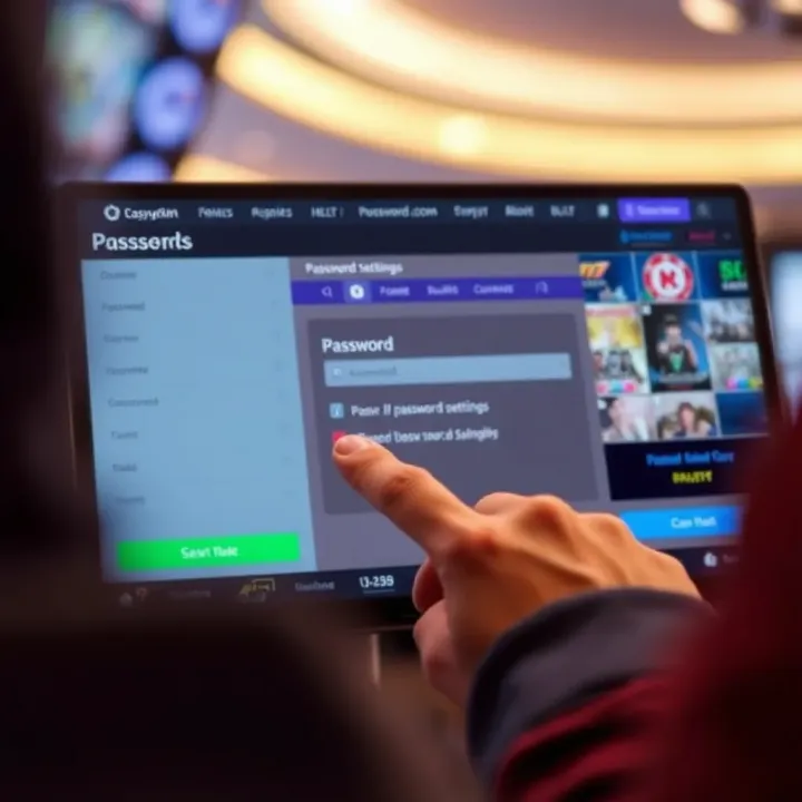 User managing password settings on Easywin platform to enhance account security