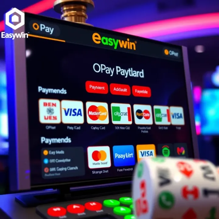 Overview of Payment Methods on Easywin Gaming Platform Interface showing multiple payment methods available on Easywin platform including OPay