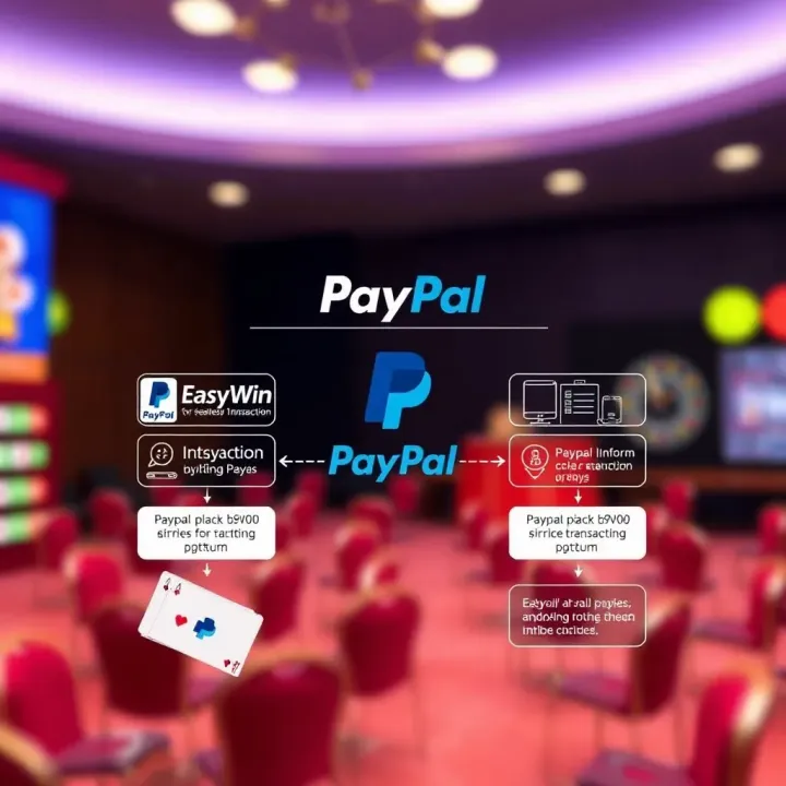 Diagram showing the integration between EasyWin platform and PayPal for online transactions in Nigeria