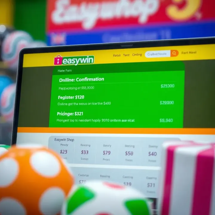 Illustration showing online booking confirmation with pricing details on Easywin Shop’s website