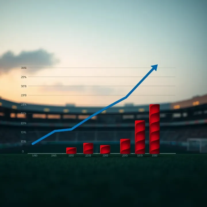 Graph showing growth in betting success on Easywin JetX