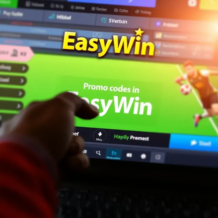 Illustration showing a digital promo code being applied on an online betting platform interface