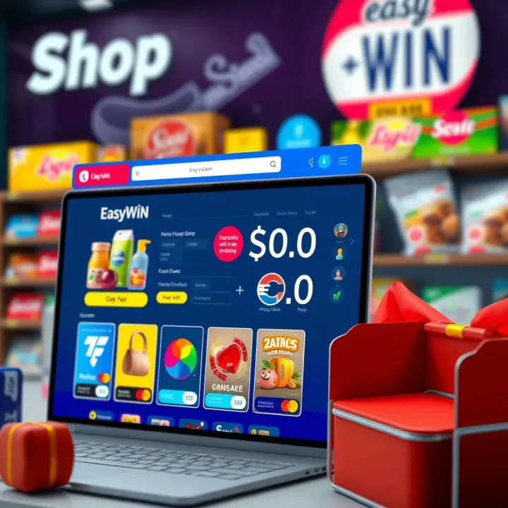 Online shopping platform interface displaying various products and secure payment options