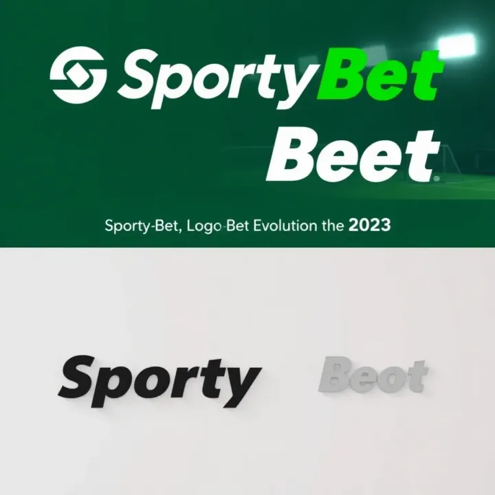 Comparison of SportyBet logo evolution showing changes in design and color reflecting brand growth