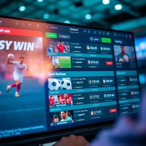 Stadium Easywin Sports Betting Interface Overview User interface showcasing multiple sports betting options on the Stadium Easywin platform