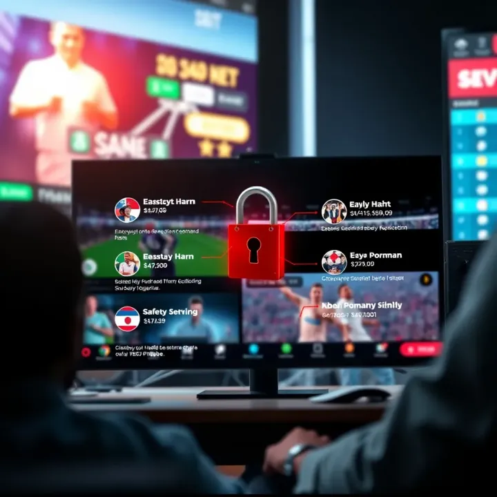 Illustration of a secure online environment highlighting encryption and safety features for Nigerian bettors on Easywin Livestream