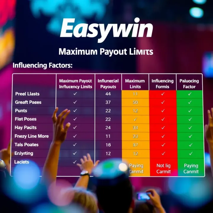 Chart illustrating Easywin maximum payout limits and factors influencing winnings for Nigerian players
