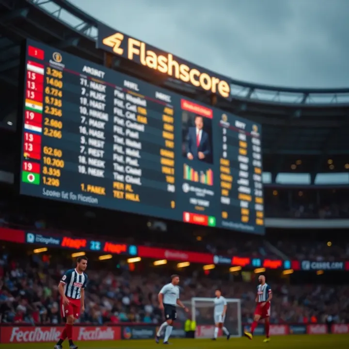 Live sports scoreboard displaying multiple football matches with real-time updates